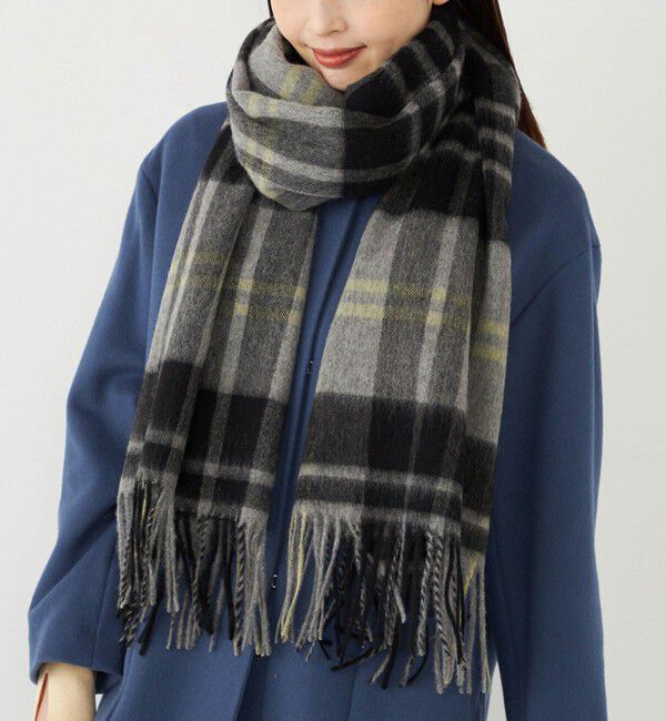 SHIPS Colors 「SHIPS Colors:〈手洗い可能〉 ウール チェック ストール」|ストール|