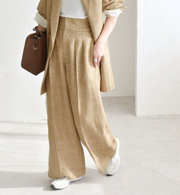 quaranciel「quaranciel: バスケット ハイウエスト ワイド パンツ」|その他|