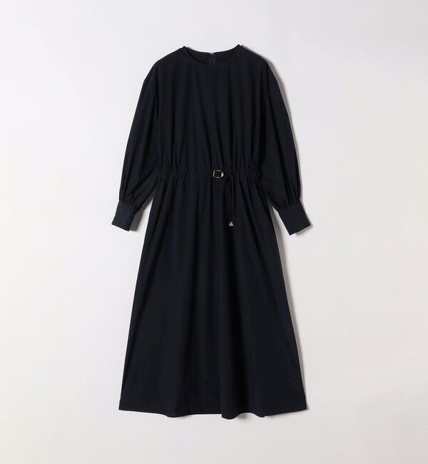 SHIPS any「SHIPS any:〈洗濯機可能〉タイプライター ベルト ギャザー ロング ワンピース」|ワンピース|