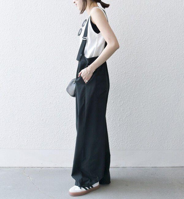 SHIPS any「SHIPS any:〈洗濯機可能〉ドロスト ワイド サロペット &times; ノースリーブ TEE セット」|その他|