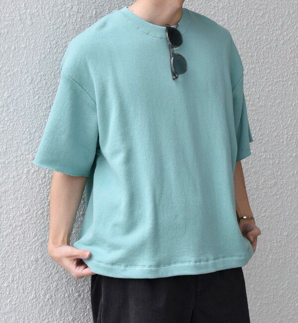 SHIPS any「SHIPS any: ドライタッチ 吊り裏毛 ヴィンテージライク スウェット Tシャツ◇」|Tシャツ・カットソー|ライトグリーン