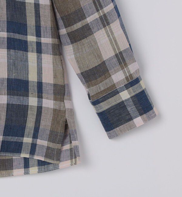 SHIPS「【SHIPS別注】Errico Formicola: オープンカラー マドラスチェック シャツ」|シャツ・ブラウス|