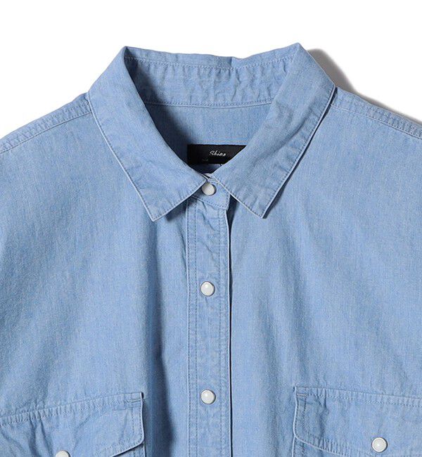 SHIPS for women「【SHIPS別注】JAPAN BLUE JEANS:デニム シャツ」|シャツ・ブラウス|