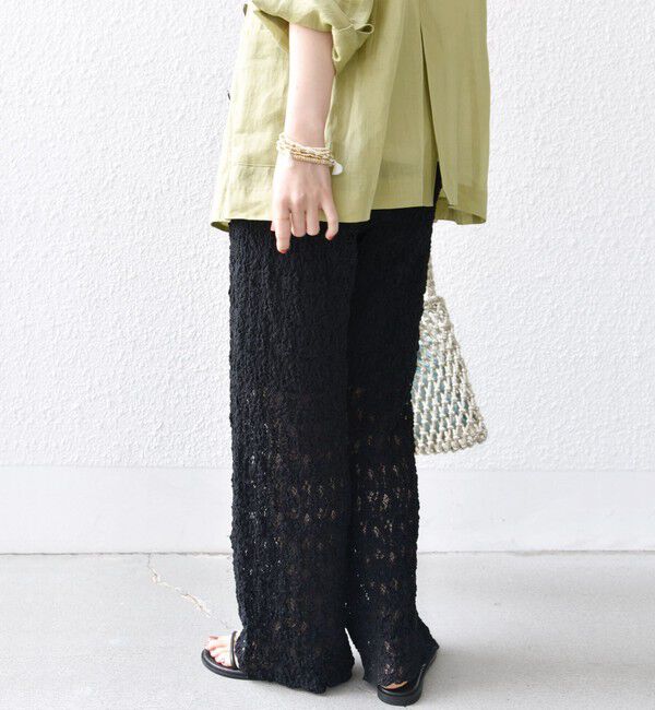 SHIPS for women「〈手洗い可能〉ラッセル レース イージー パンツ」|その他|