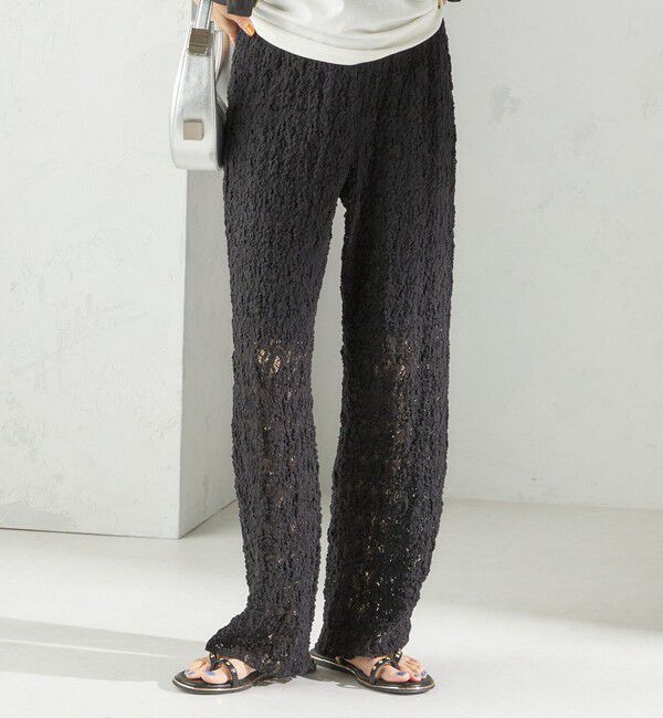 SHIPS for women「〈手洗い可能〉ラッセル レース イージー パンツ」|その他|