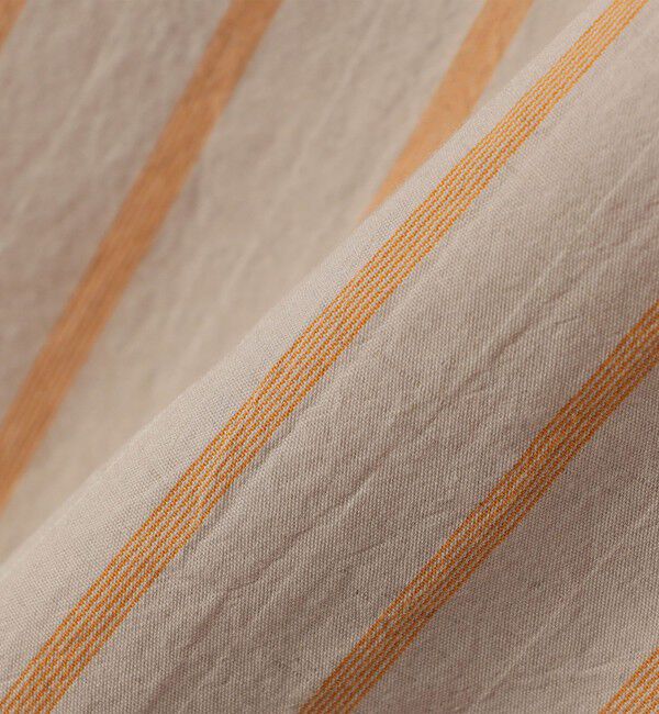 SHIPS any「SHIPS any: 〈洗濯機可能〉コットン/リネン ストライプ バンド スキッパー ハーフスリーブ シャツ◇」|シャツ・ブラウス|