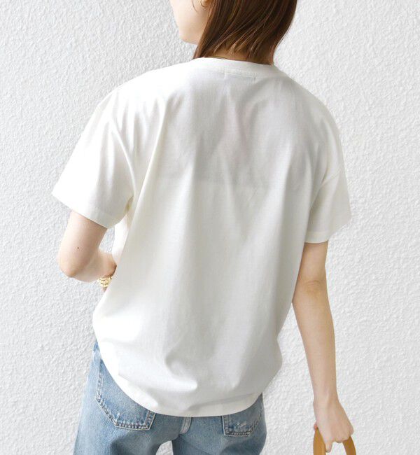 SHIPS for women「【WEB限定】フォト 刺繍 TEE」|Tシャツ・カットソー|