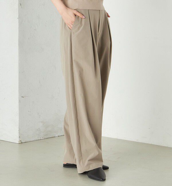 SHIPS for women「Wai＋:〈手洗い可能〉2タック スラックス」|スラックス|