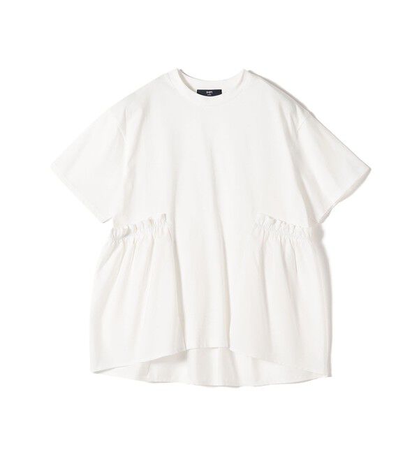 SHIPS Colors 「SHIPS Colors:〈手洗い可能〉ドッキング ペプラム ショートスリーブ トップス◇」|Tシャツ・カットソー|