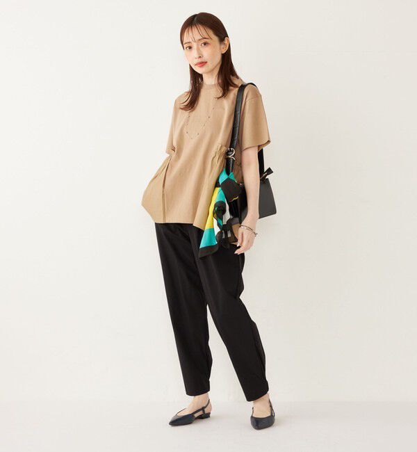 SHIPS Colors 「SHIPS Colors:〈手洗い可能〉ドッキング ペプラム ショートスリーブ トップス◇」|Tシャツ・カットソー|