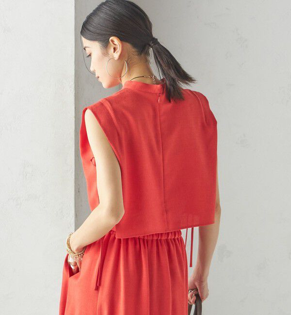 SHIPS for women「小泉里子コラボ:〈手洗い可能〉スラブ 綿麻混 ブラウス」|シャツ・ブラウス|