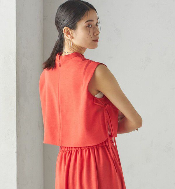 SHIPS for women「小泉里子コラボ:〈手洗い可能〉スラブ 綿麻混 ブラウス」|シャツ・ブラウス|