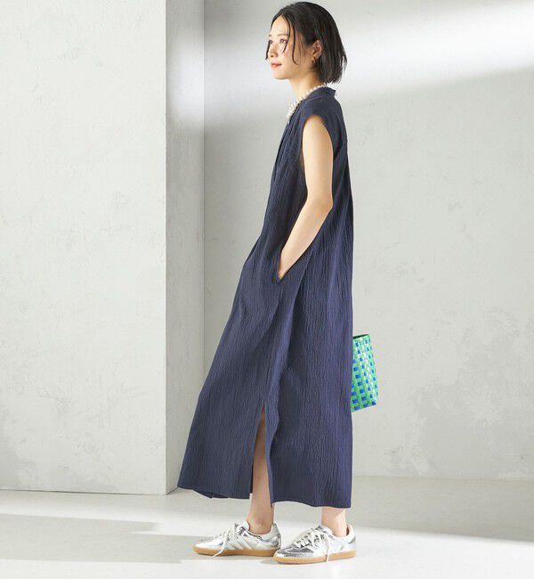 SHIPS for women「〈手洗い可能〉ACAR リップル タック ワンピース」|ワンピース|