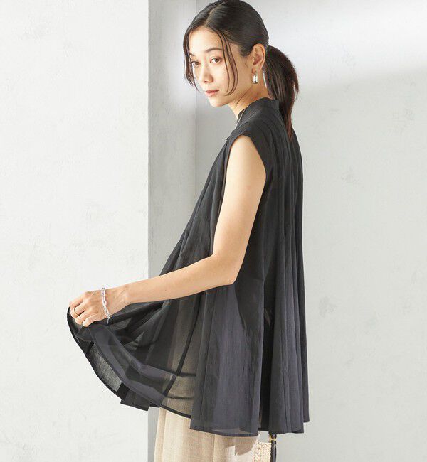 SHIPS for women「〈手洗い可能〉ボリューム フレア フレンチスリーブ ブラウス」|シャツ・ブラウス|