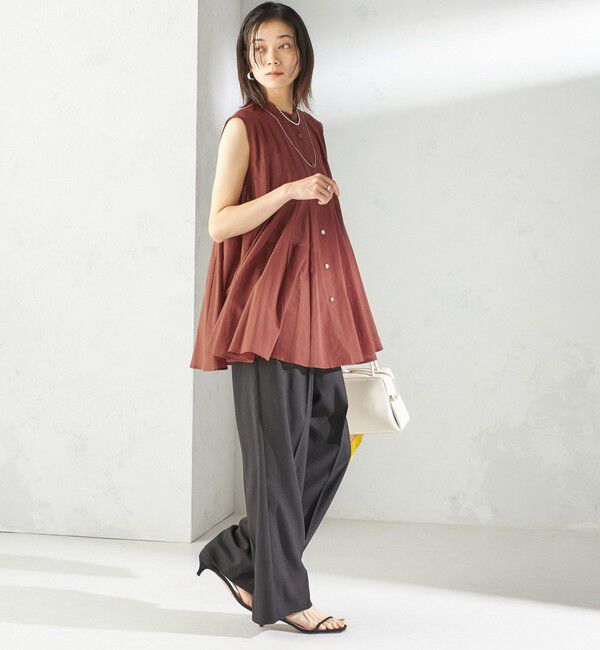 SHIPS for women「〈手洗い可能〉ボリューム フレア フレンチスリーブ ブラウス」|シャツ・ブラウス|