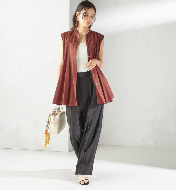 SHIPS for women「〈手洗い可能〉ボリューム フレア フレンチスリーブ ブラウス」|シャツ・ブラウス|