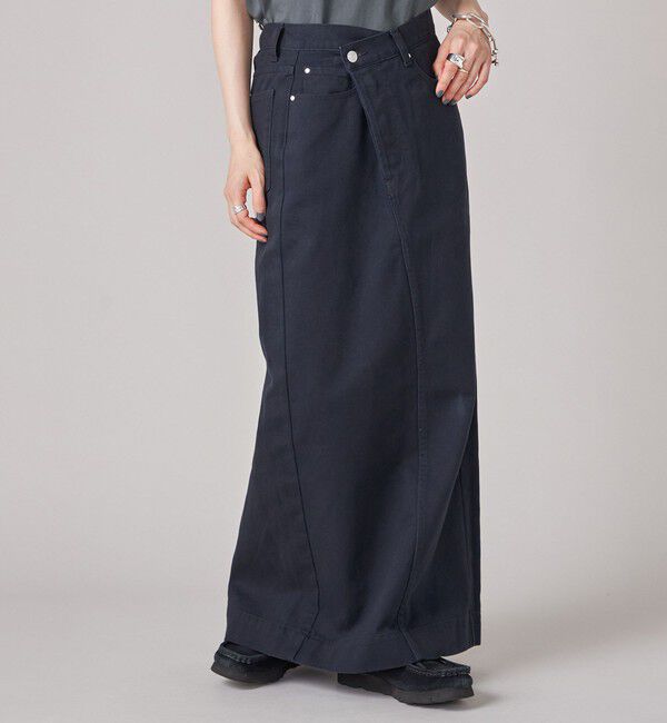 SHIPS for women「SHIPS NINE CASE:〈洗濯機可能〉フロント スラント スカート」|スカート|