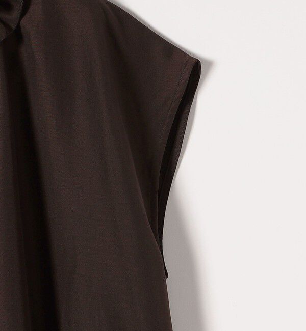 quaranciel「quaranciel:〈洗濯機可能〉フリルカラー リボン フレンチスリーブ ブラウス」|シャツ・ブラウス|