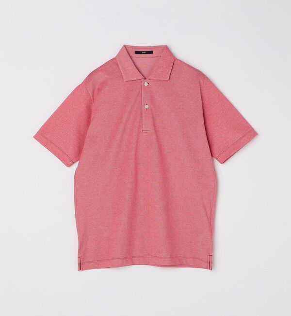 SHIPS「SHIPS: 〈吸水速乾〉COOLMAX(R) ピケ ワイドカラー ポロシャツ」|ポロシャツ|レッド