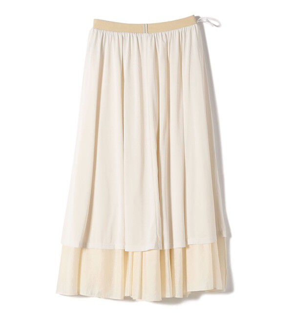 SHIPS for women「〈手洗い可能〉ウエスト ゴム ボリューム フレア ロング スカート」|スカート|