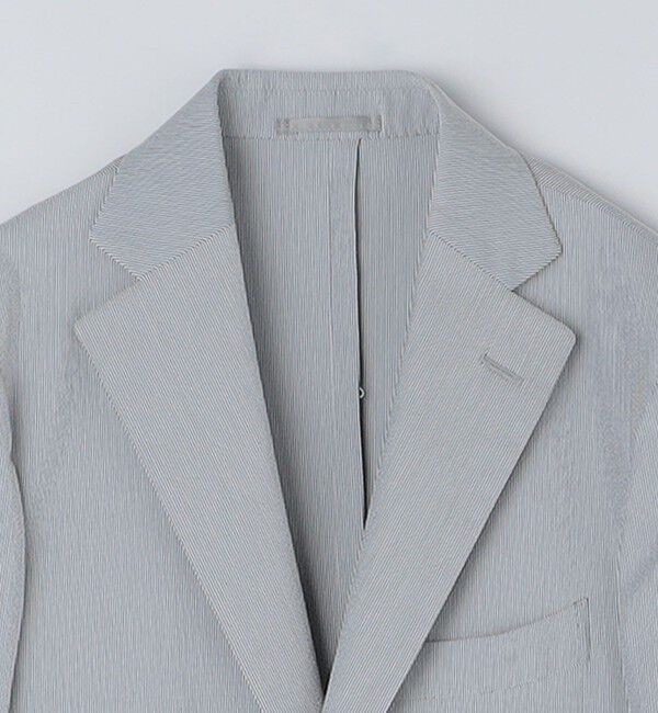 SHIPS「SHIPS:〈FUNCTION〉COOLMAX(R) シアサッカー シャツ ジャケット」|テーラードジャケット|