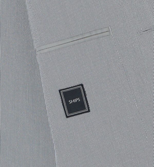 SHIPS「SHIPS:〈FUNCTION〉COOLMAX(R) シアサッカー シャツ ジャケット」|テーラードジャケット|