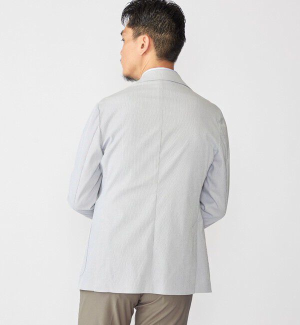 SHIPS「SHIPS:〈FUNCTION〉COOLMAX(R) シアサッカー シャツ ジャケット」|テーラードジャケット|