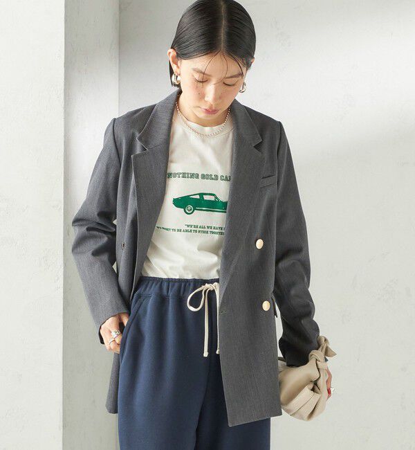 SHIPS for women「《一部追加予約》ウール ギャバジン ダブル ブレスト ジャケット」|テーラードジャケット|