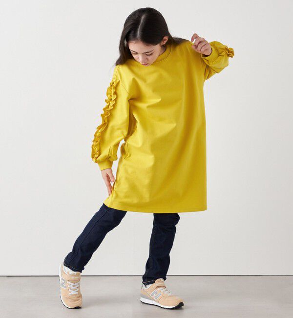 SHIPS any「SHIPS any:〈洗濯機可能〉デザイン フリル ワンピース <KIDS>」|ワンピース|