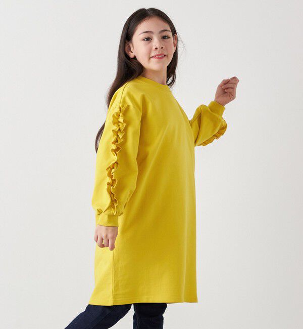 SHIPS any「SHIPS any:〈洗濯機可能〉デザイン フリル ワンピース <KIDS>」|ワンピース|