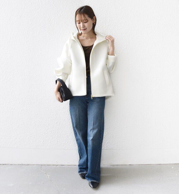 SHIPS for women「【WEB限定】〈手洗い可能〉ダンボール ダブルジップ フーディー 3」|パーカー|