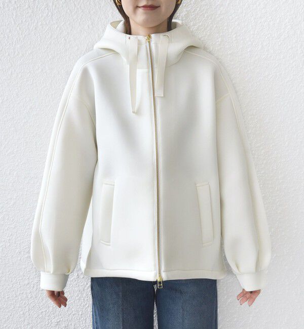 SHIPS for women「【WEB限定】〈手洗い可能〉ダンボール ダブルジップ フーディー 3」|パーカー|
