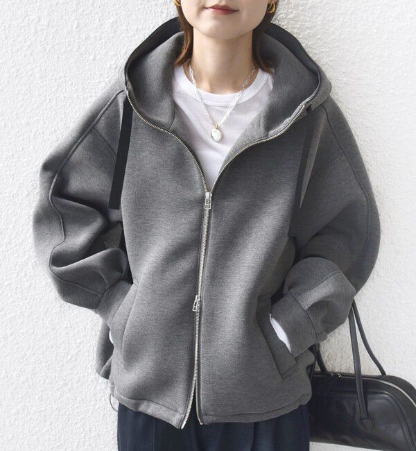 SHIPS for women「【WEB限定】〈手洗い可能〉ダンボール ダブルジップ フーディー 3」|パーカー|