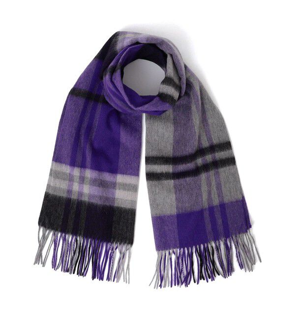 SHIPS Colors 「SHIPS Colors:〈手洗い可能〉ウール チェック ストール」|ストール|