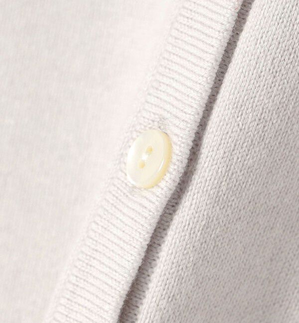 SHIPS for women「〈手洗い可能〉コットン カシミヤ混 スカラップヘム カーディガン」|カーディガン|