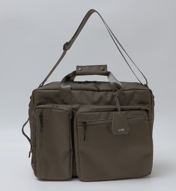 SHIPS「【WEB限定】SHIPS: 3WAY ビズ ワイド ブリーフ バッグ」|リュック|