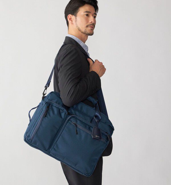 SHIPS「【WEB限定】SHIPS: 3WAY ビズ ワイド ブリーフ バッグ」|リュック|
