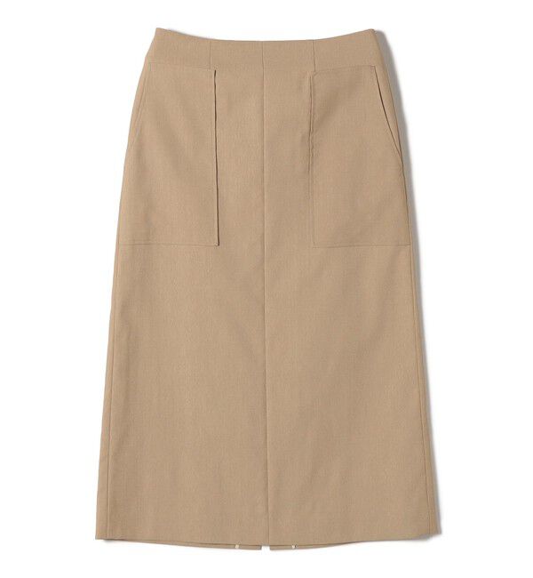 SHIPS for women「《予約》〈UVカット・吸水速乾・手洗い可能〉綿麻混 オックス ポケット タイト スカート」|スカート|