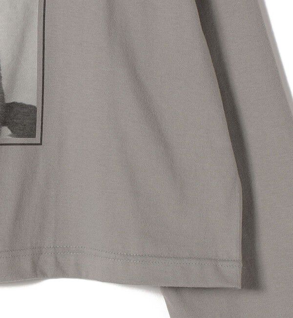 SHIPS for women「《予約》【SHIPS別注】Odub: フォト プリント クロップド ロングスリーブ TEE」|Tシャツ・カットソー|