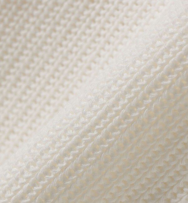 SHIPS any「《予約》SHIPS any:〈手洗い可能〉 片畦編み ポロカラー スキッパー ニット プルオーバー」|ニット・セーター|