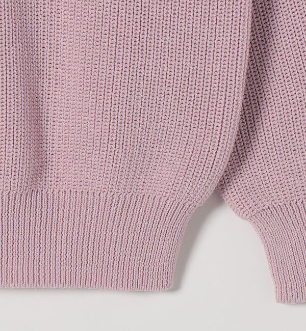 SHIPS any「《予約》SHIPS any:〈手洗い可能〉 片畦編み ポロカラー スキッパー ニット プルオーバー」|ニット・セーター|