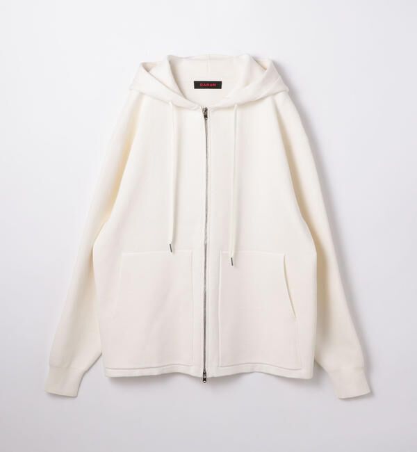 CABaN「CABaN コットンカシミヤ ジップパーカ」|ニット・セーター|