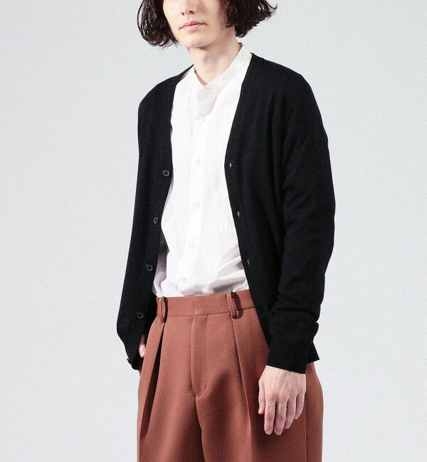 TOMORROWLAND MENS「スーパーファインメリノウール Vネックカーディガン」|ニット・セーター|