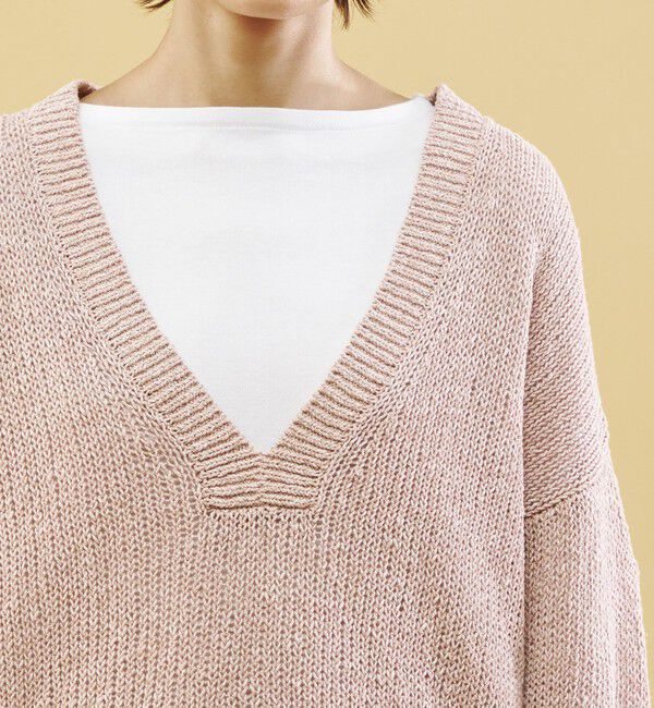 GALERIE VIE「ラスティックヤーン Vネックプルオーバー」|ニット・セーター|
