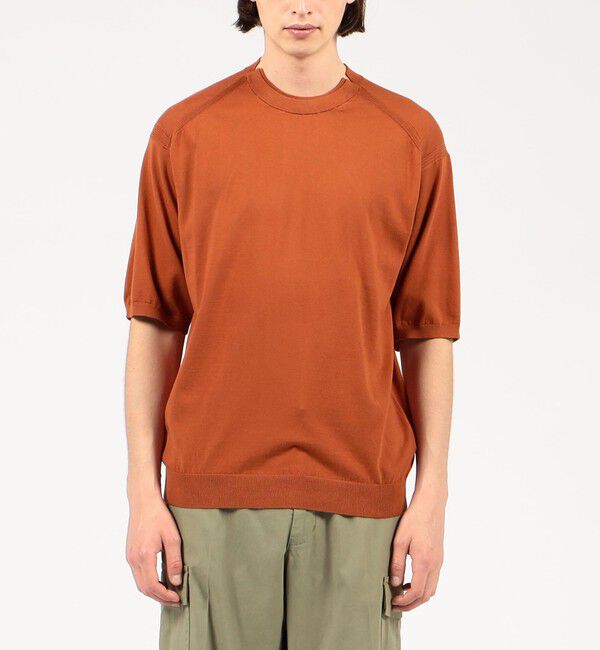 TOMORROWLAND MENS「スビンコットン クルーネックプルオーバー」|ニット・セーター|