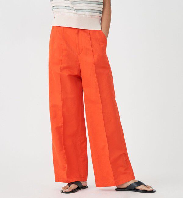 MACPHEE「コットンラミーツイル ワイドパンツ」|その他|