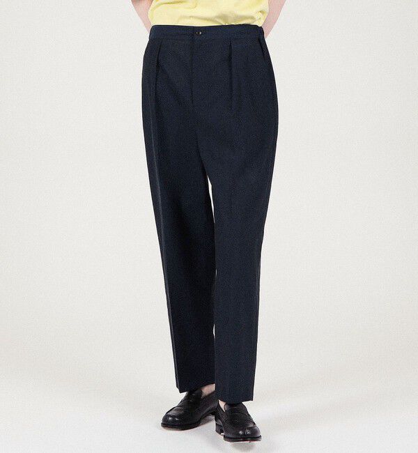 TOMORROWLAND MENS「クレープコットン サイドシャーリングイージーパンツ」|その他|