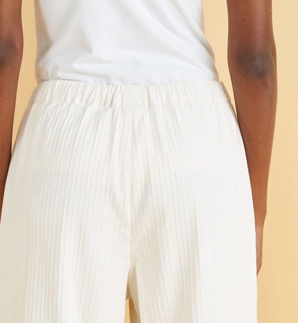 GALERIE VIE「コットンリネンストレッチ イージーワイドパンツ」|その他|