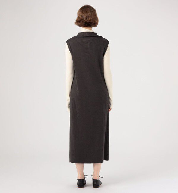 GALERIE VIE「コットンウールリブジップアップワンピース」|ワンピース|
