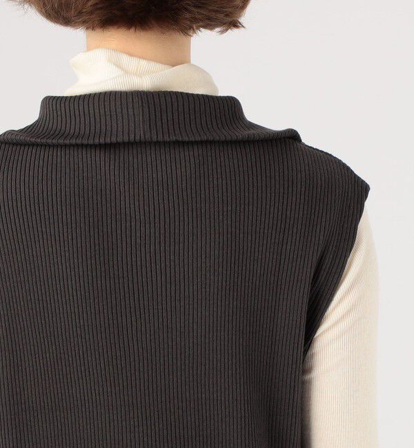 GALERIE VIE「コットンウールリブジップアップワンピース」|ワンピース|